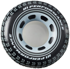 Intex Giant Tire Tubes 4-pack front view, ready for water fun
