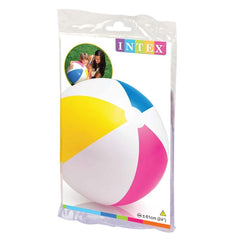 Intex glossy panel ball used in group games for classroom and gym.