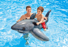 Intex Great White Shark Float in pool for imaginative aquatic play