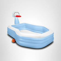 Intex inflatable pool with hoop and ball for interactive play
