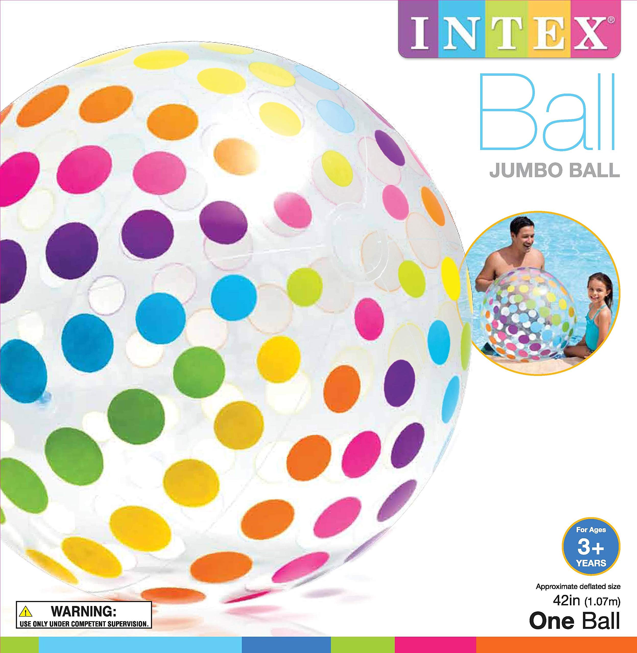Intex Jumbo Ball 42-inch beach pool scene showcasing outdoor fun
