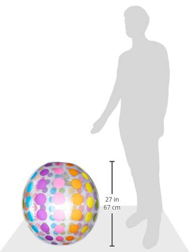 Intex Jumbo Ball 42-inch colorful panels closeup showing vibrant visuals