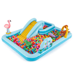Intex Jungle Adventure Play Center ball set supports group games.