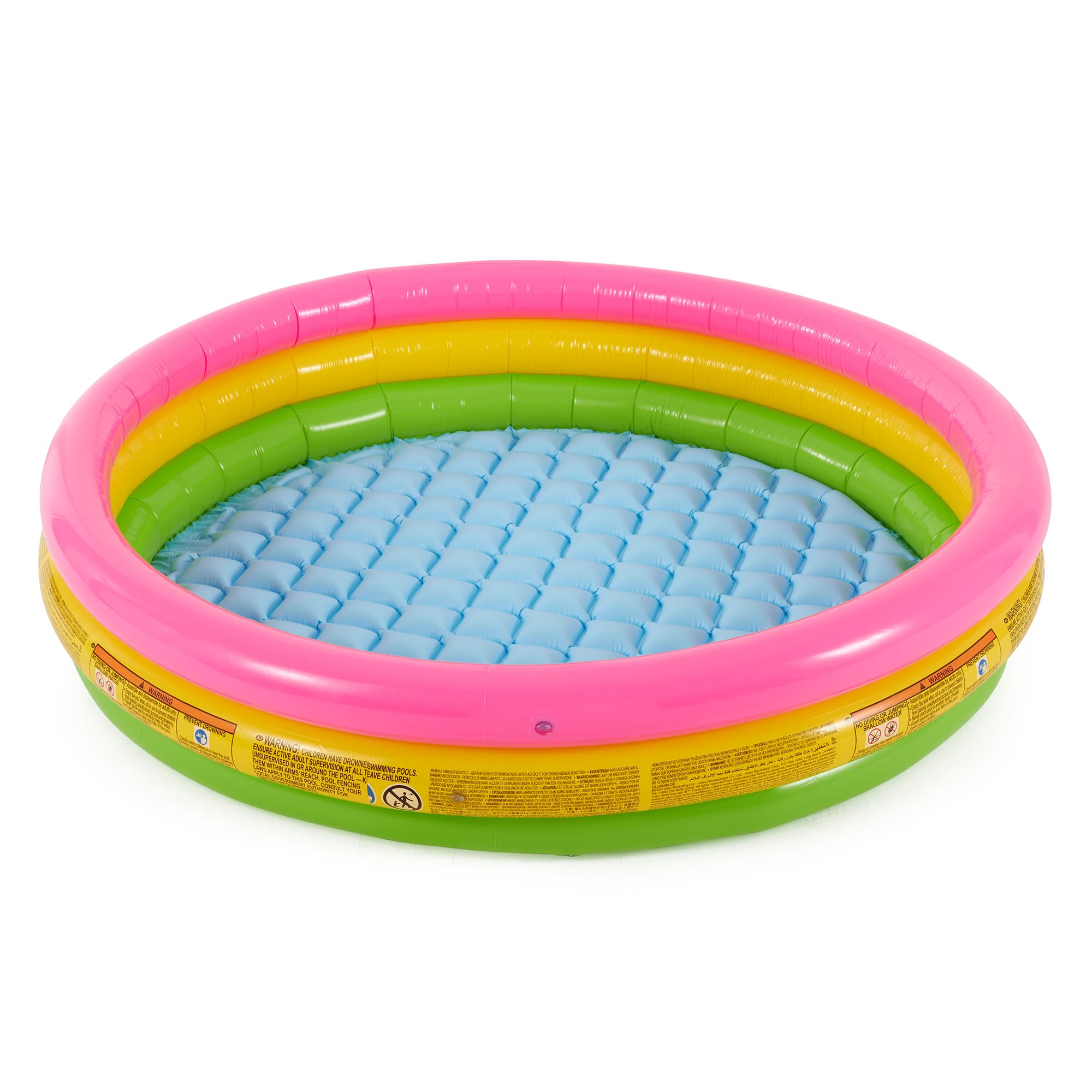 Intex Kiddie Pool Sunset Glow 58x13 front view for refreshing summer play