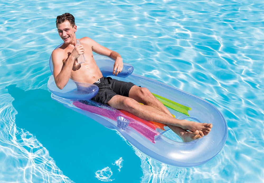Intex King Kool 58802EP arm rests and backrests providing comfortable pool lounging