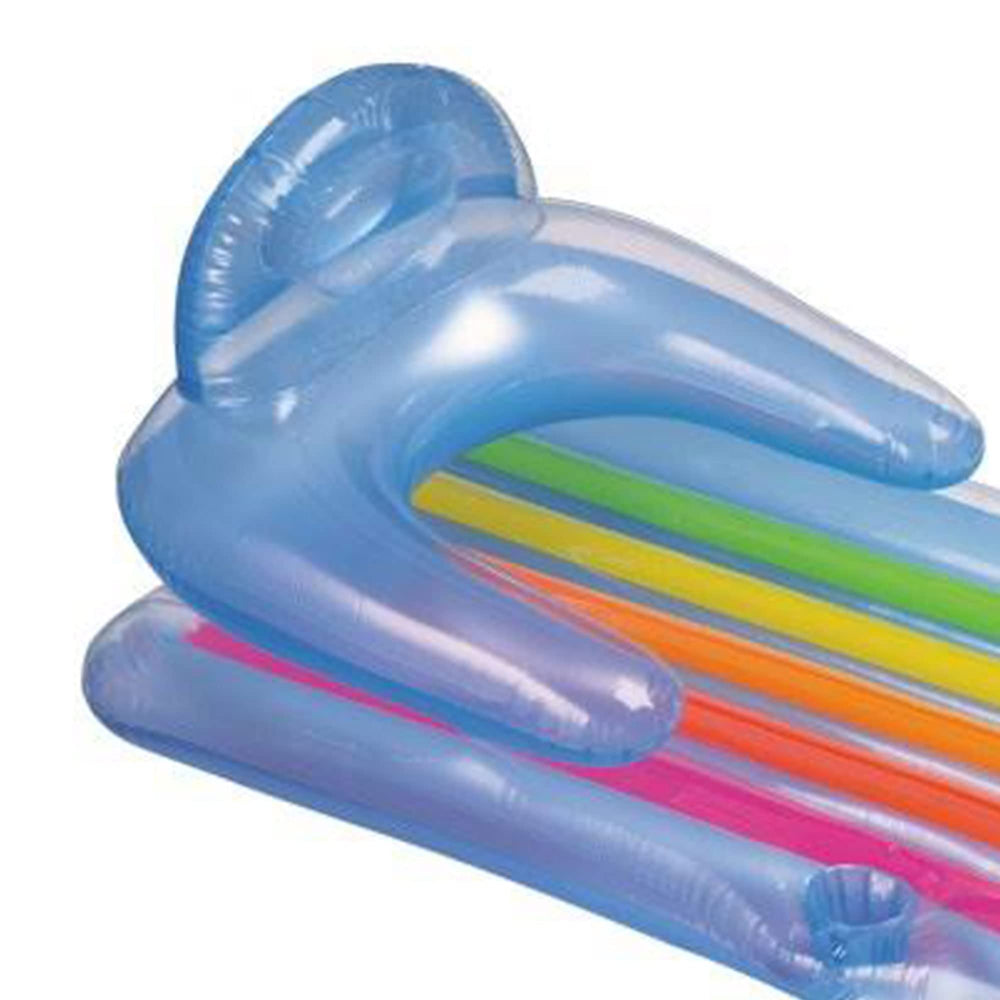 Intex King Kool Lounge I-beam air mattress provides supportive buoyancy