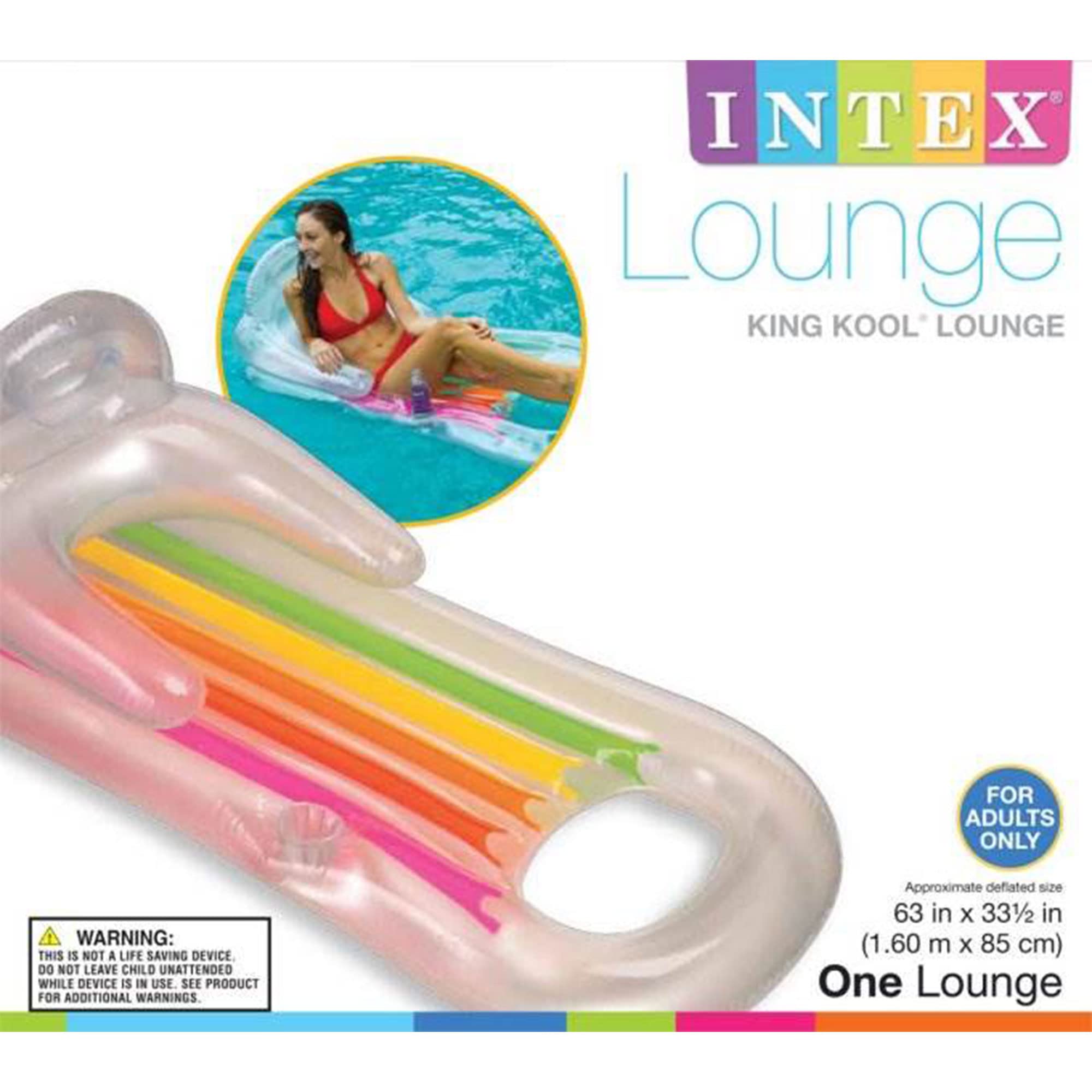 Intex King Kool Lounge inflatable design for quick setup