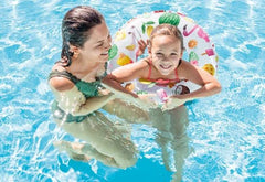 Intex Lively Print Swim Rings; 20-inch diameter; ideal for pool, river, lake play.