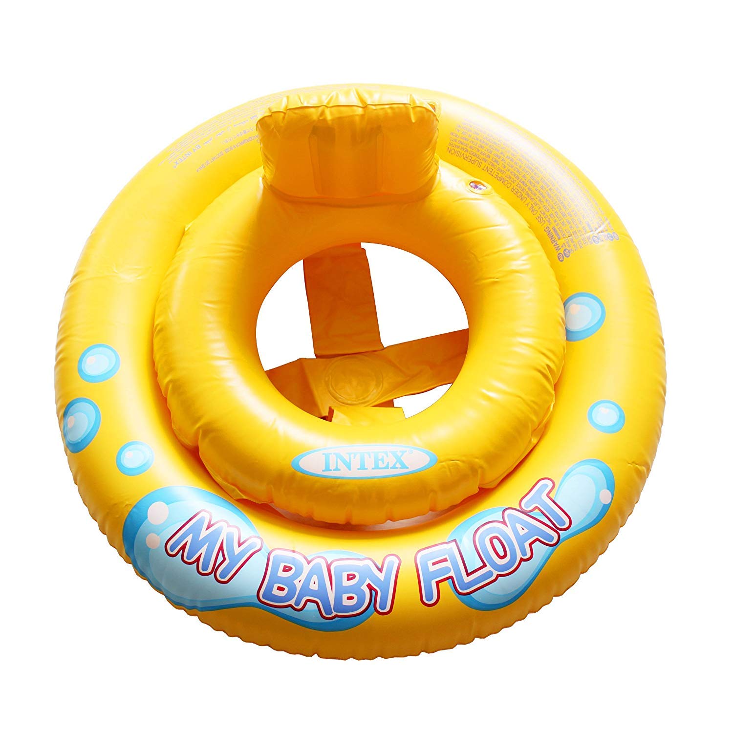 Intex My Baby Float front view with pillow backrest for comfortable supervised water play.