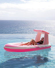 Intex Pink Paradise air chambers add stability and safety.