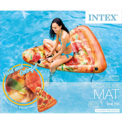 Intex Pizza Slice Mat includes repair patch for quick maintenance.