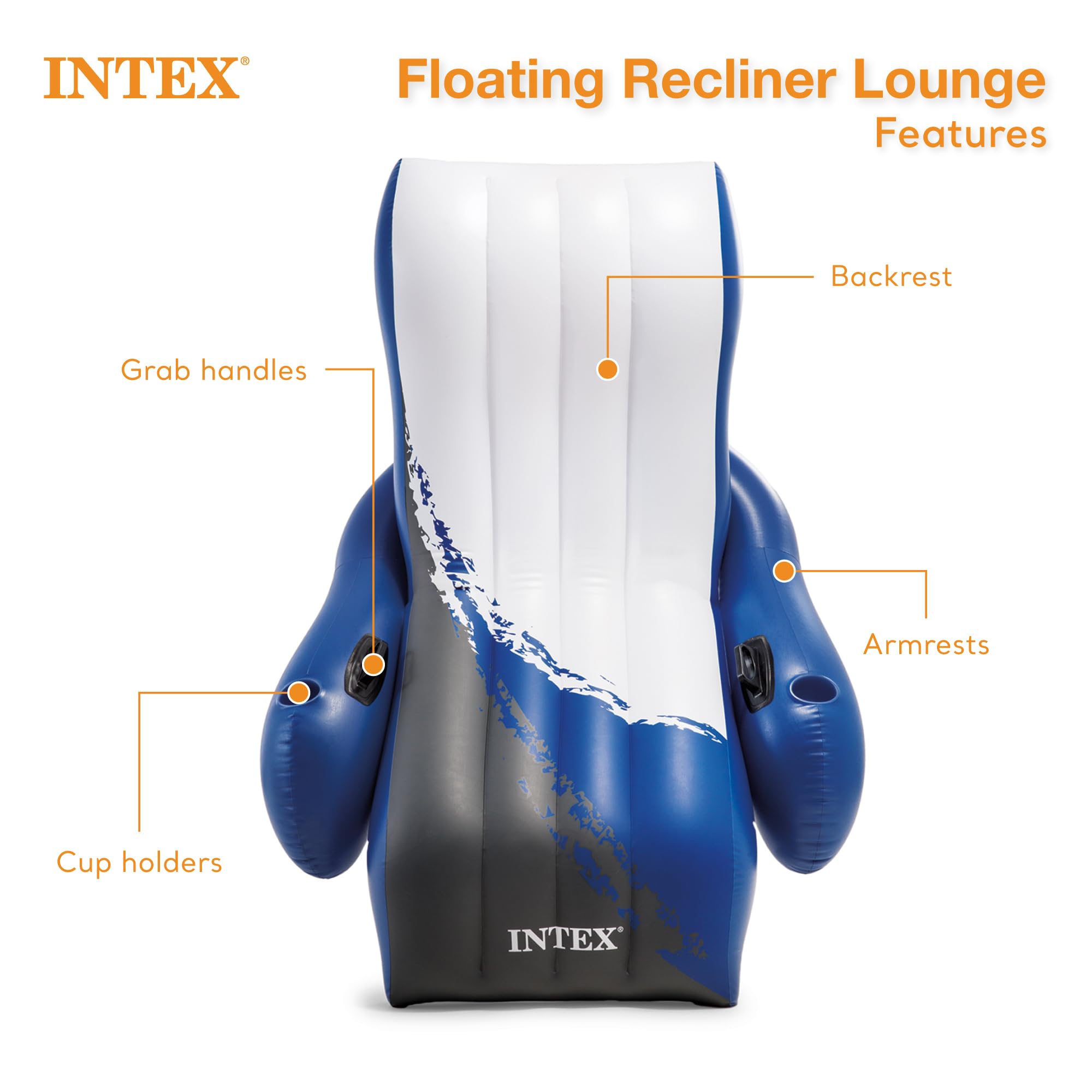 Intex heavy-duty handles provide stable exits and easy entry.