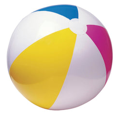 Intex rainbow-glossy beach ball, 24-inch, ideal for poolside and group play
