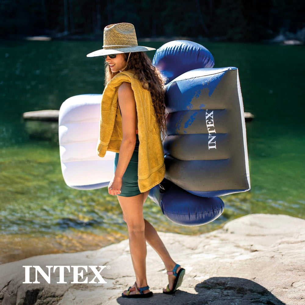Intex repair patch included for quick on-site fixes.