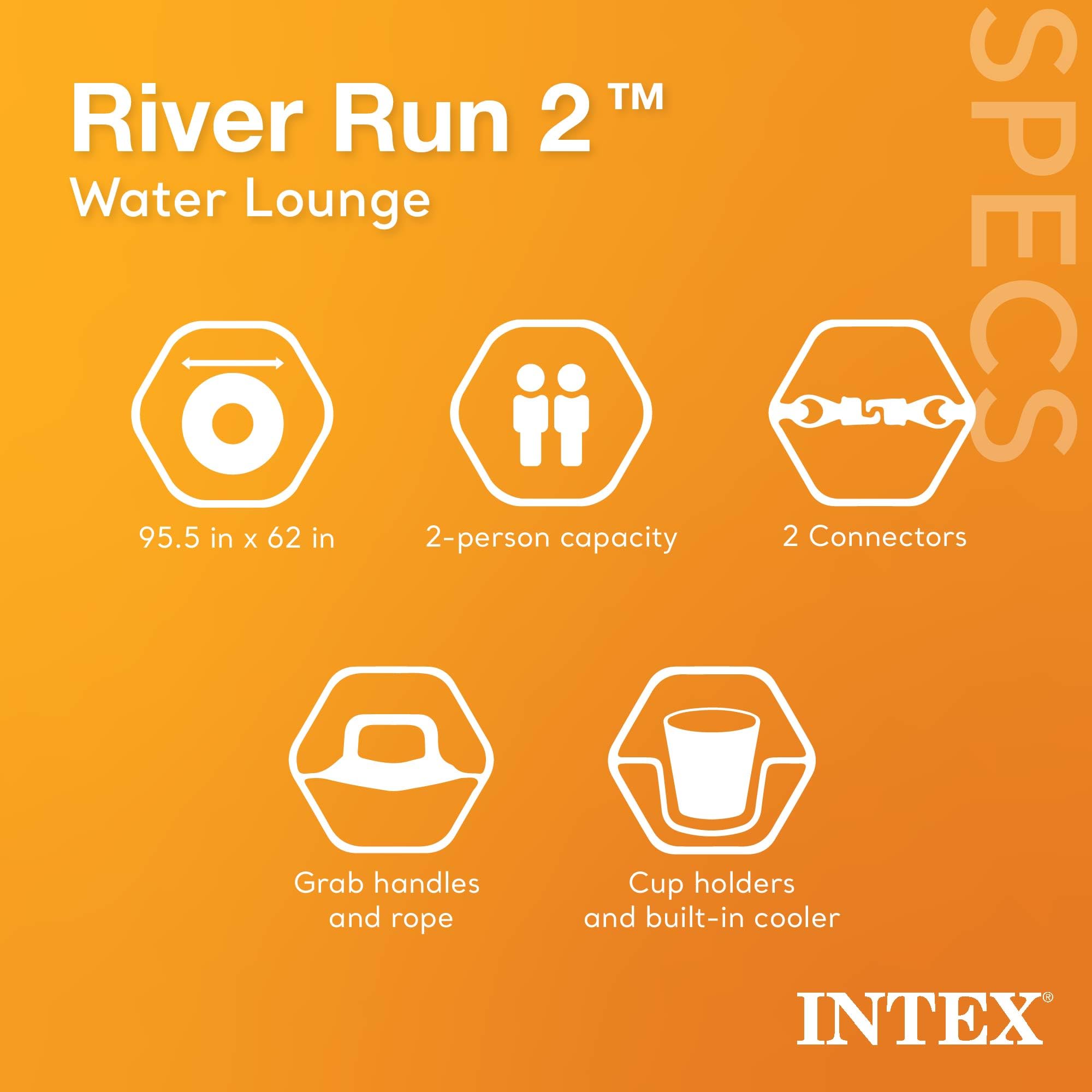 Intex River Run 2 cup holders keep drinks close while you float.