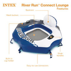 Intex River Run Connect connectors allow linking with other floats