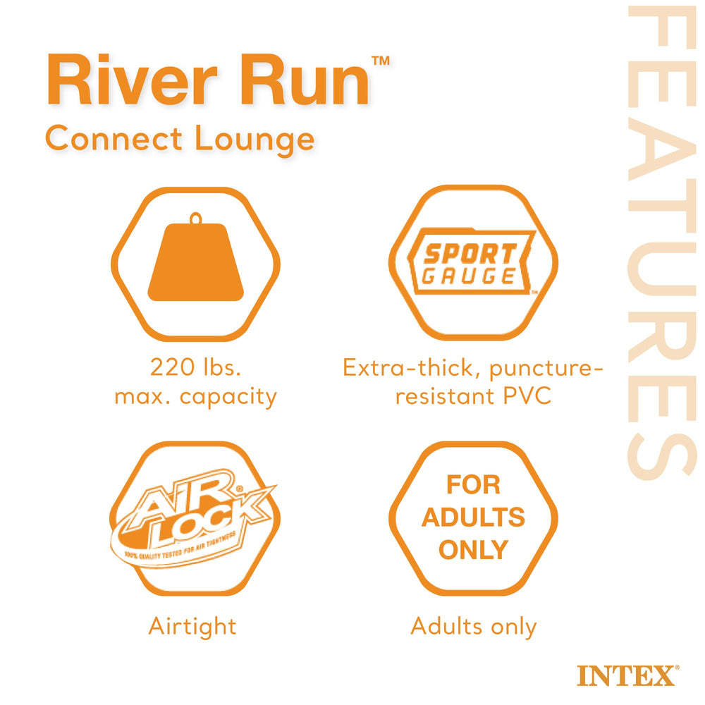 Intex River Run Connect durable handles offer a secure grip