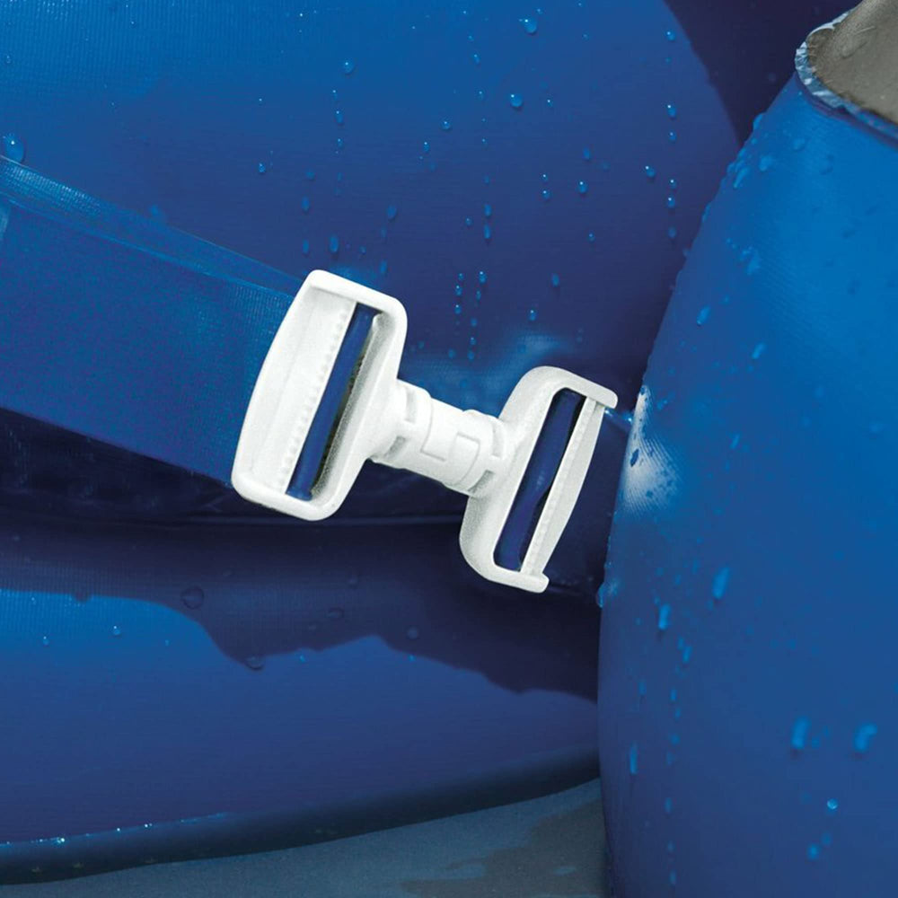 Intex River Run Connect puncture-resistant PVC for lasting pool or river fun.