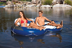 Intex River Run II backrest feature provides comfortable cruising on lakes and rivers.
