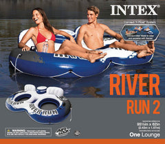 Intex River Run II on-water use for pool, lake, or river recreation.