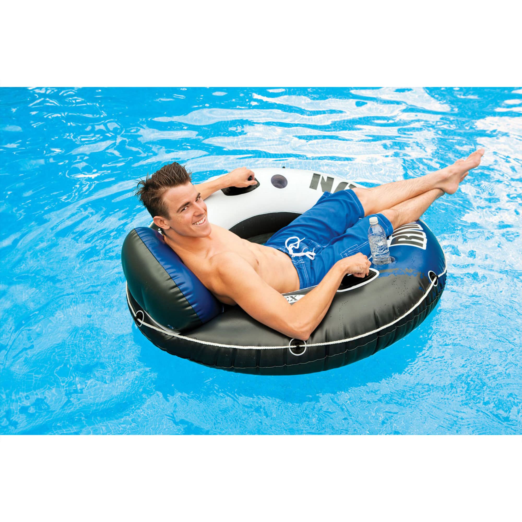 Intex River Run safety valve enables quick inflation and deflation.