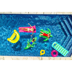 Intex Sit 'N Float supports up to 220 lb for stable floating.