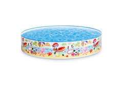 Intex Snorkel Buddies Snapset Pool ready for quick backyard cooling for kids