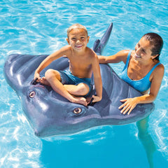 Intex Stingray design with lifelike detail for immersive pool play.