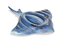 Intex Stingray ride-on with photorealistic design for sunny beach days.