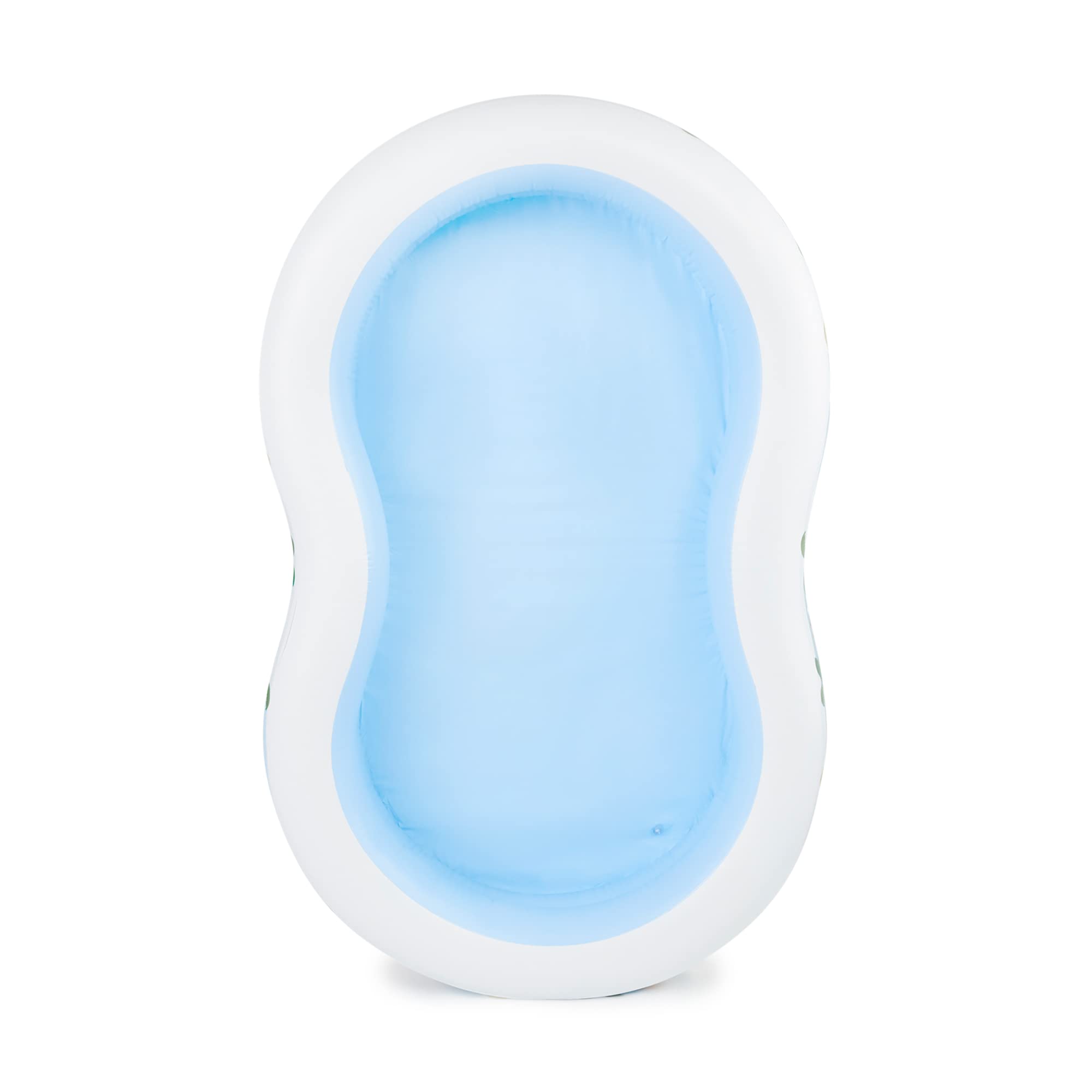 Intex Swim Center Paradise Seaside pool filled with water up to 12 inches for safe splashing
