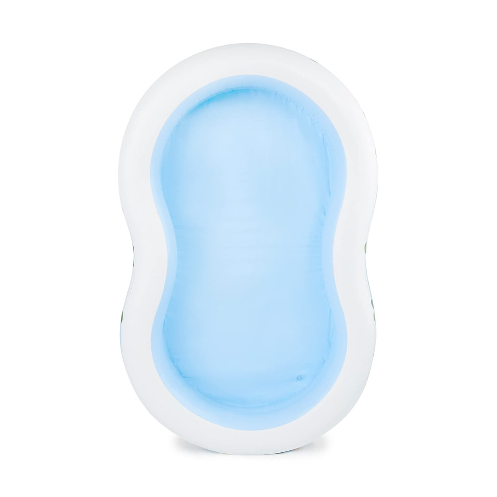 Intex Swim Center Paradise Seaside pool filled with water up to 12 inches for safe splashing