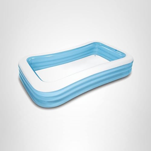 INTEX Swim Center Pool family-use scene suggests simple setup and safe play