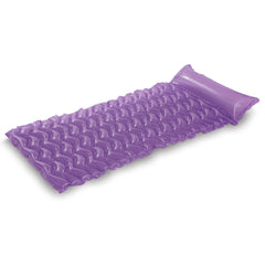Intex Tote N Float Wave Mat pool lounger with built-in pillow rest for comfort