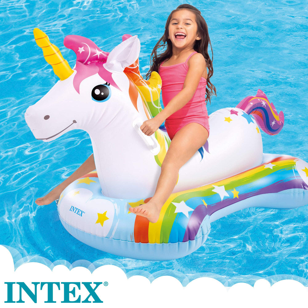 Intex Unicorn Ride-On handle detail; secure grip for confident riding