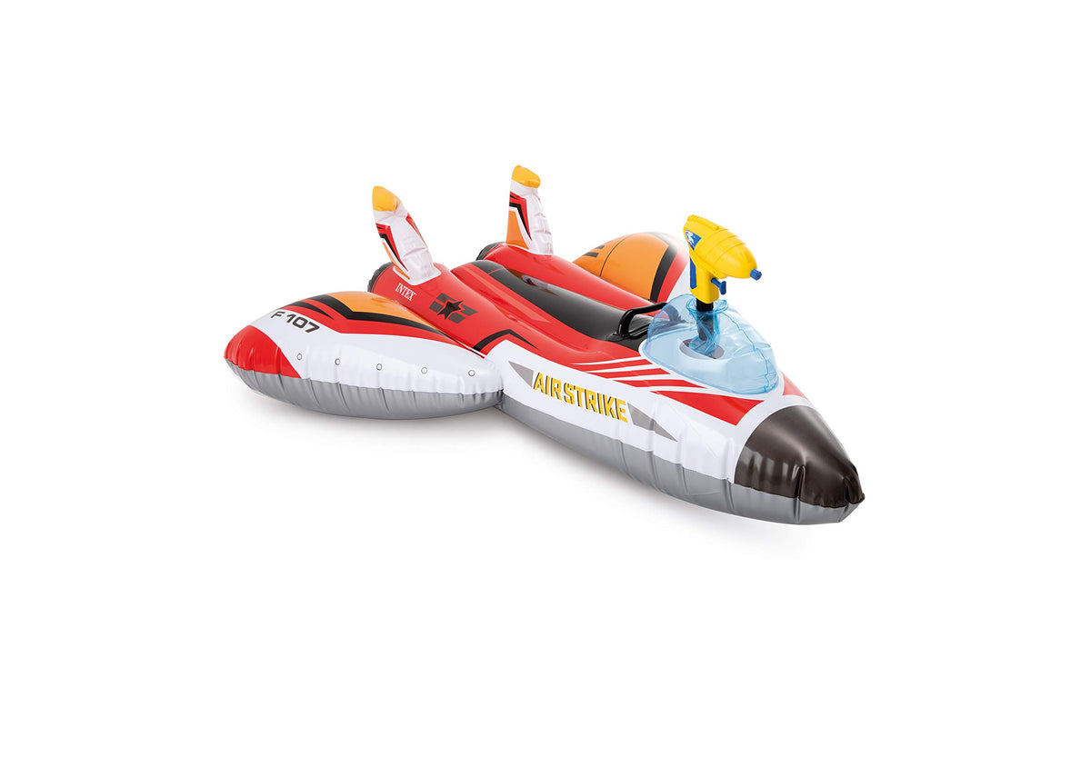 Intex water-gun plane inflatable float for exciting pool battles.