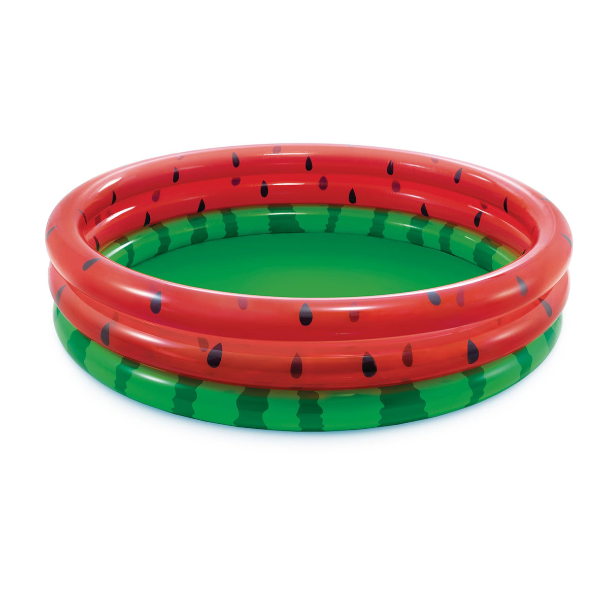 Intex 66-inch watermelon pool with bright rings for backyard fun
