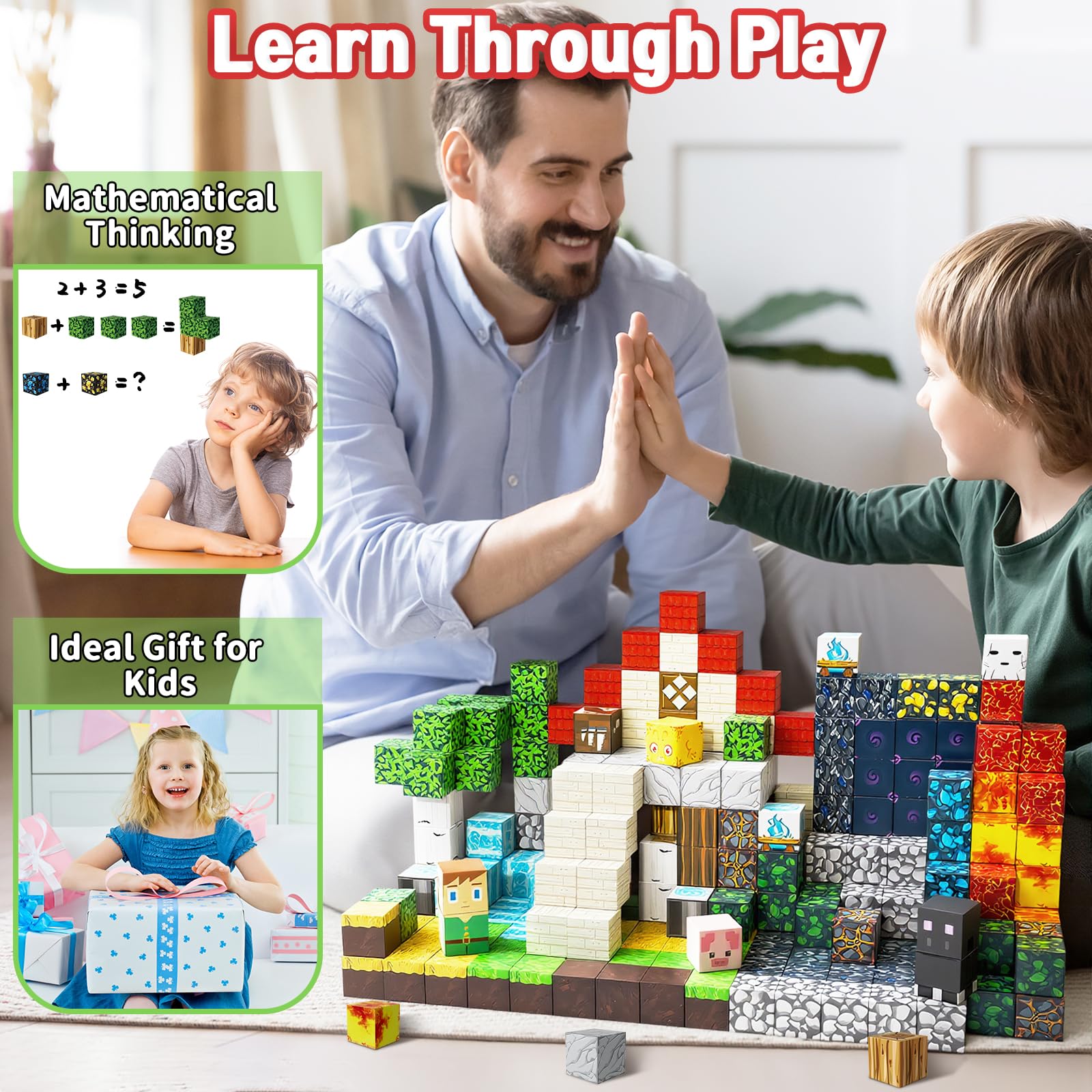 Intoypad family group play scene promotes shared creativity and learning.