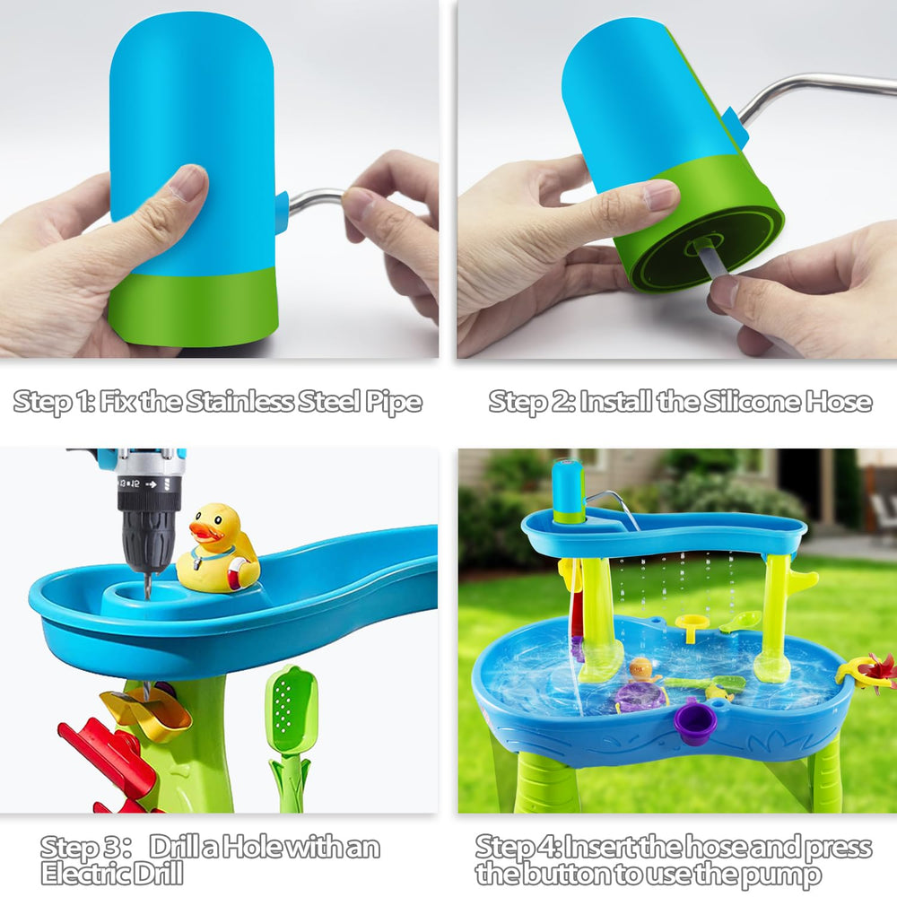 Intoypad Ultimate Water Table Pump whirlpool action supports immersive play