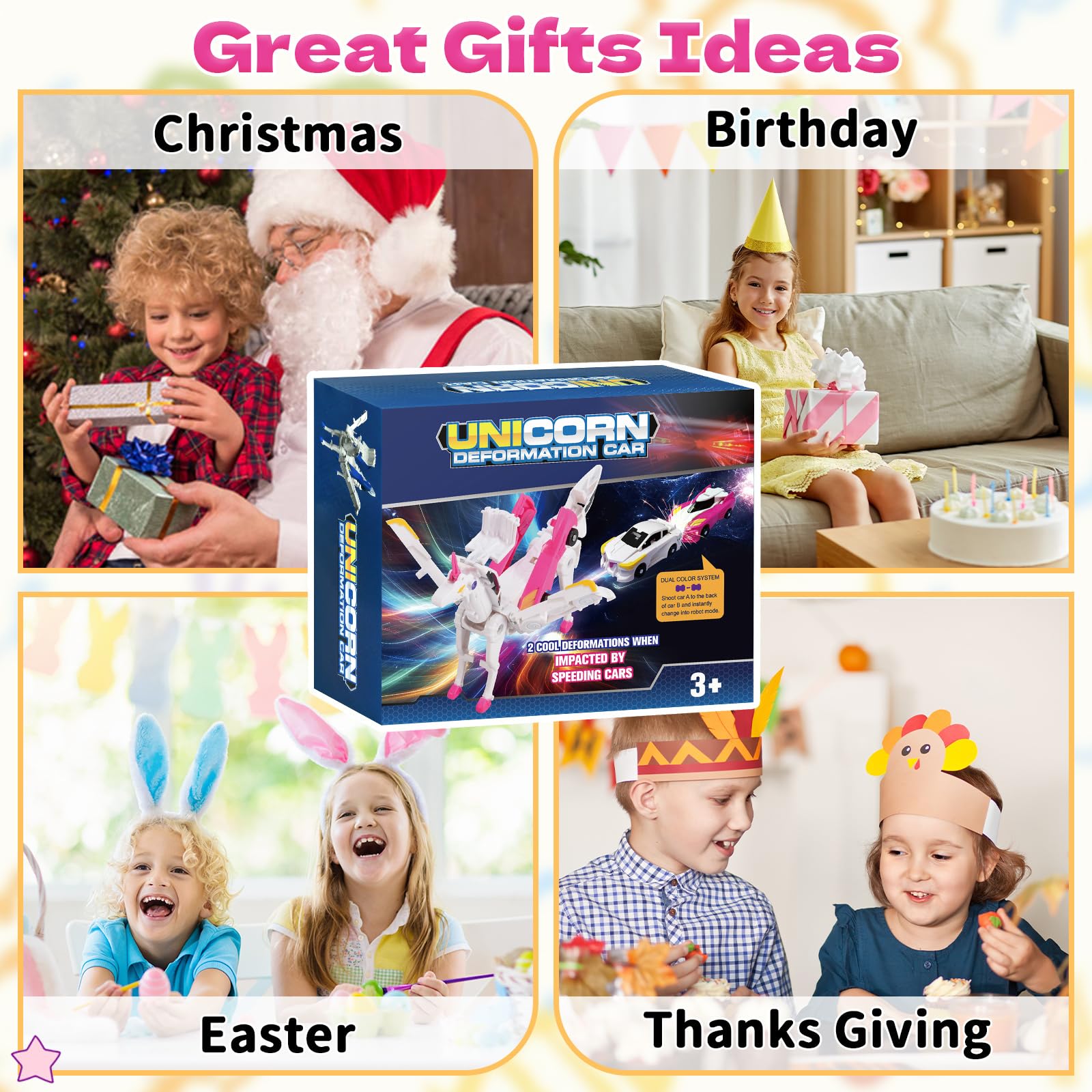 Intoypad Unicorn Collision safe edges protect little hands.