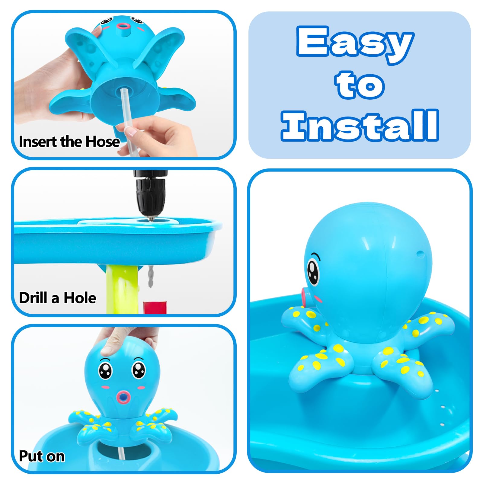 Intoypad pump made from high-density ABS plastic for durability outdoors.