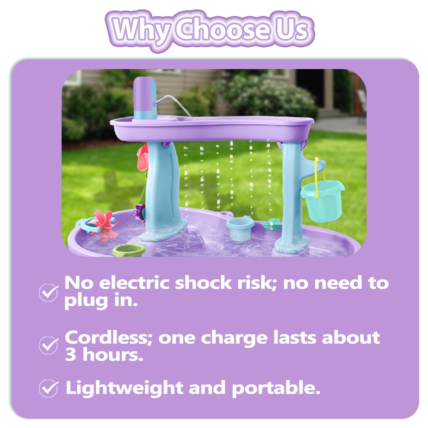 Intoypad Water Table Pump during easy installation with a drill for fast setup.