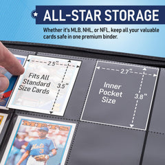 Invested Alliance archival safe pocket material protects cards without PVC.