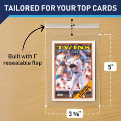 Invested Alliance crystal-clear polypropylene shows card details clearly.