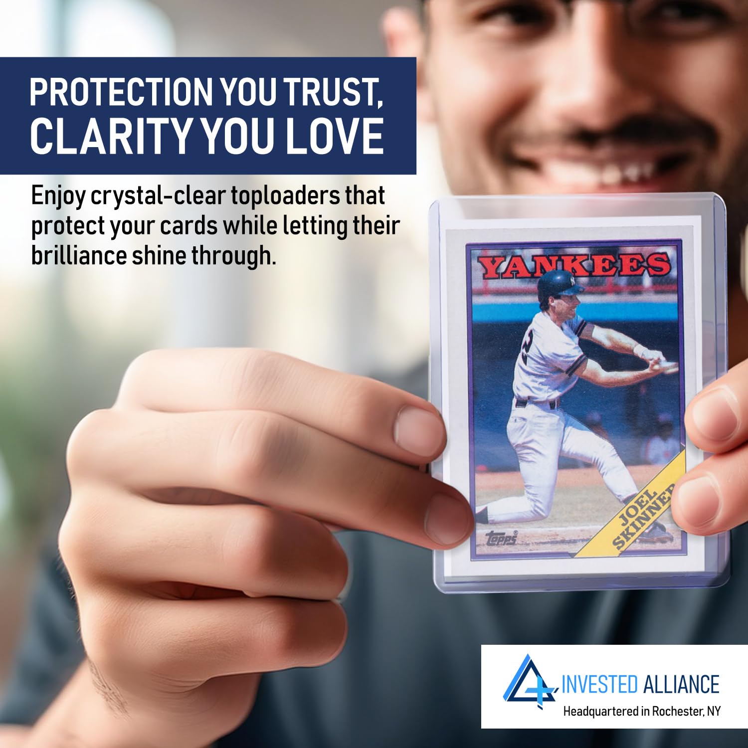 Invested Alliance interior size 2.7 x 3.8 inches protects cards snugly