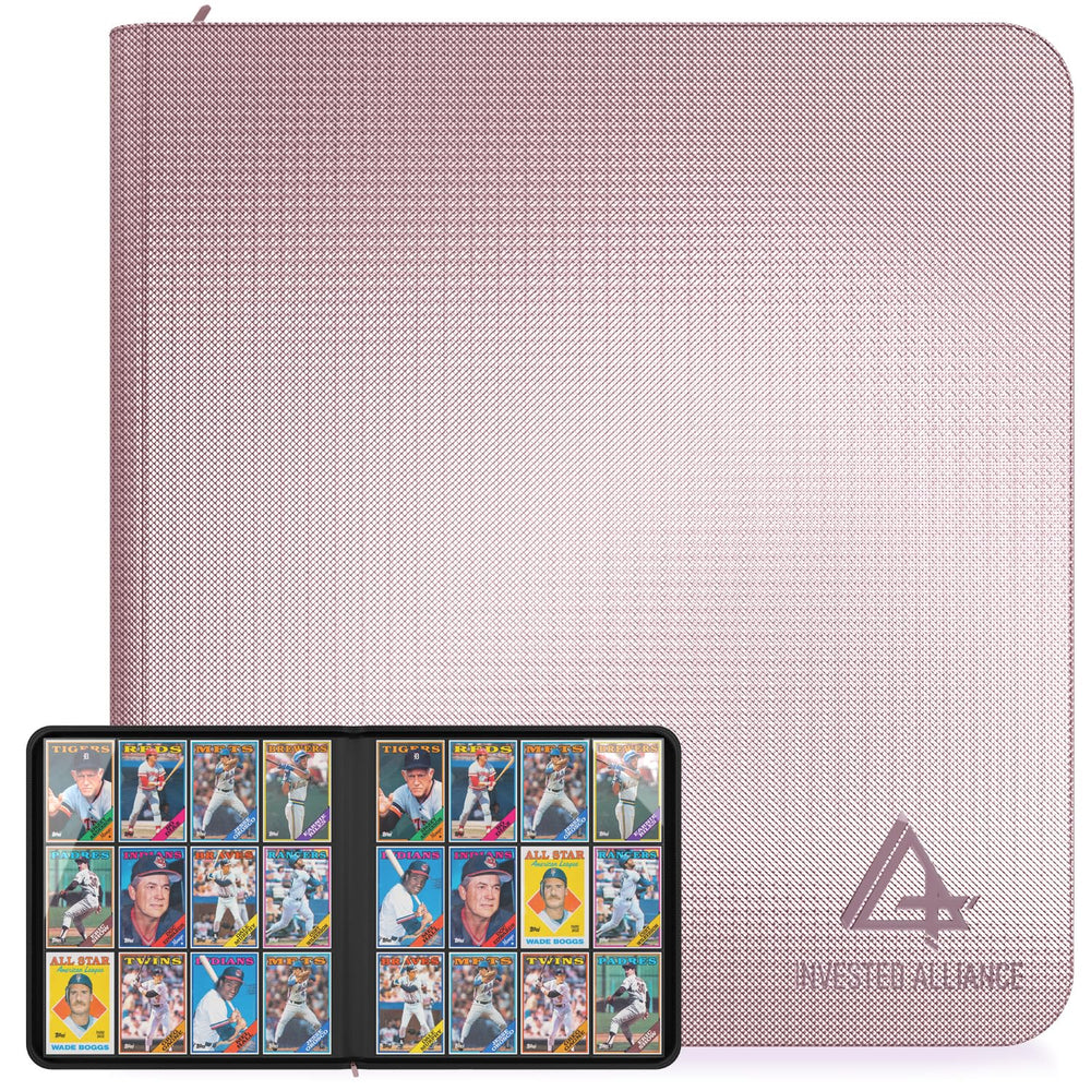 Invested Alliance premium TCG binder with zipper closure keeps cards secure and protected.
