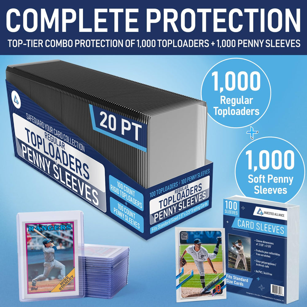 Invested Alliance rigid toploader keeps MTG cards flat and safe during storage.