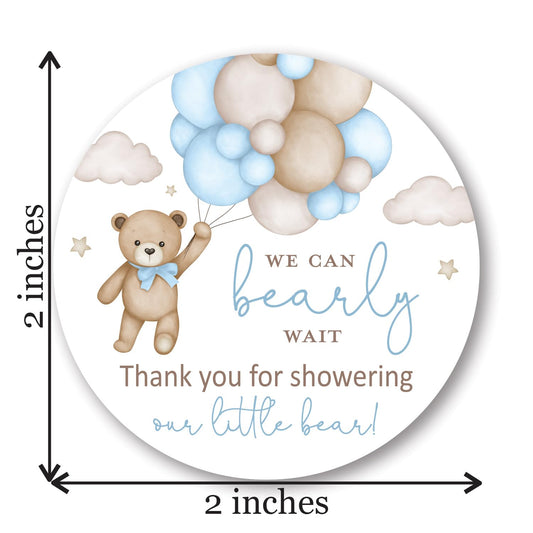 InvitationHouse boho bear stickers add charm to party favors