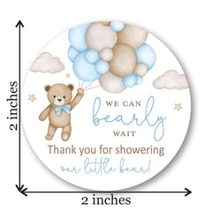 InvitationHouse boho bear stickers add charm to party favors
