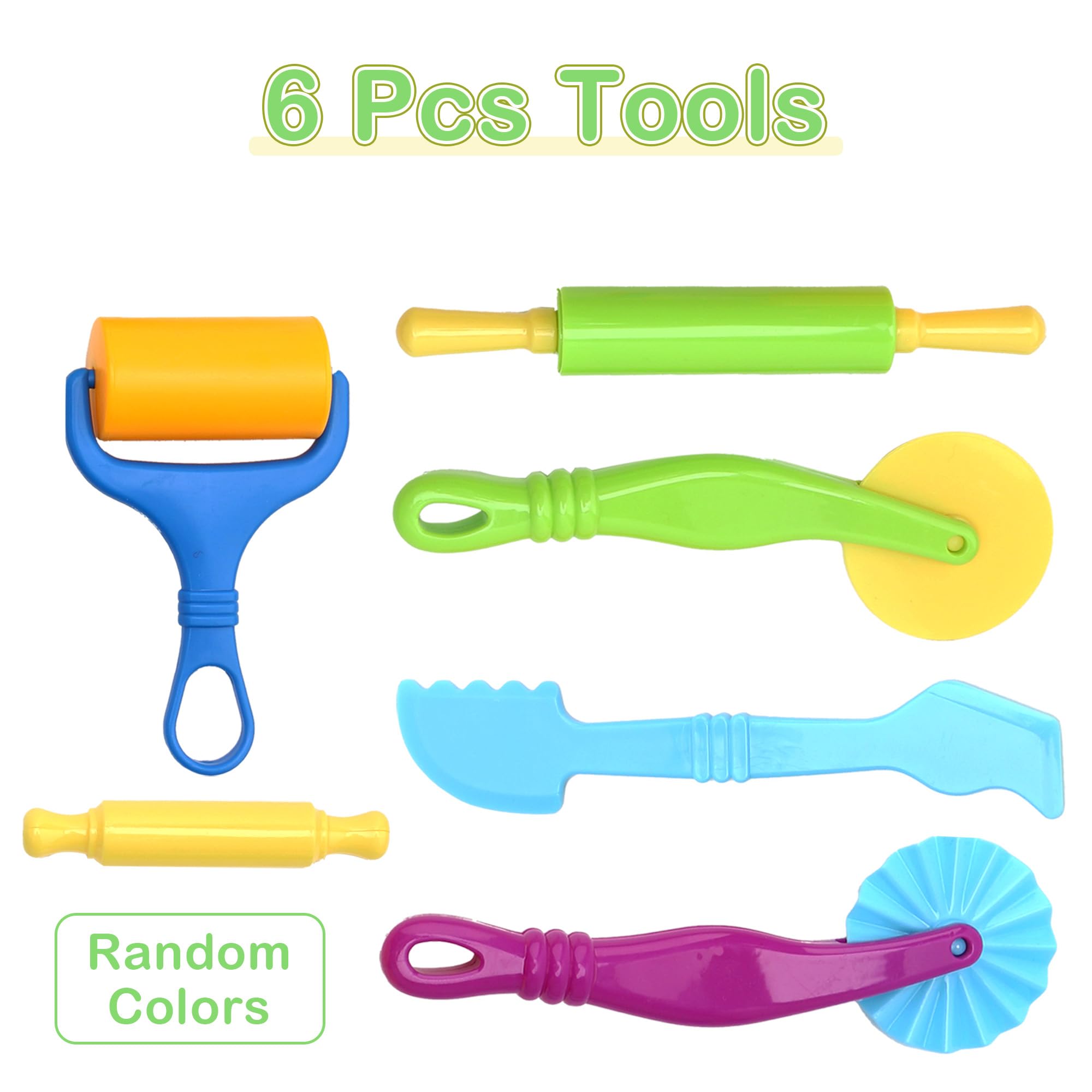 Inxens Dough Tools Set animal molds: imaginative play with safe, child-friendly molds.