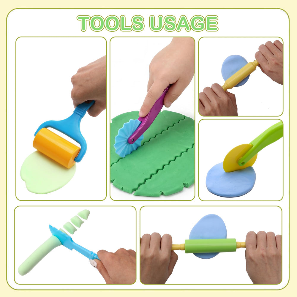 Inxens Dough Tools Set nonstick surface: less sticking for easy cleanup.